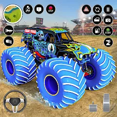 Скачать взлом Extreme Monster Truck Game 3D (Монстр Трак Экстремальные Игры) [МОД Бесконечные монеты] на Андроид