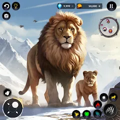 Скачать взлом Lion Simulator Wild Lion Games [МОД Unlocked] на Андроид