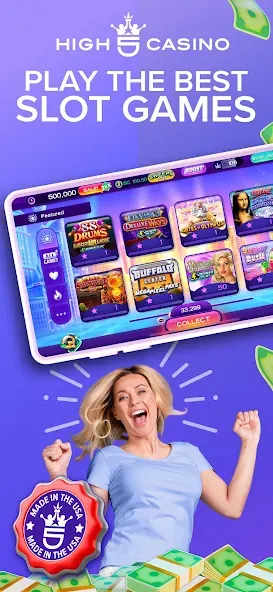 High 5 Casino: Real Slot Games (Хай 5 Казино)  [МОД Бесконечные деньги] Screenshot 1