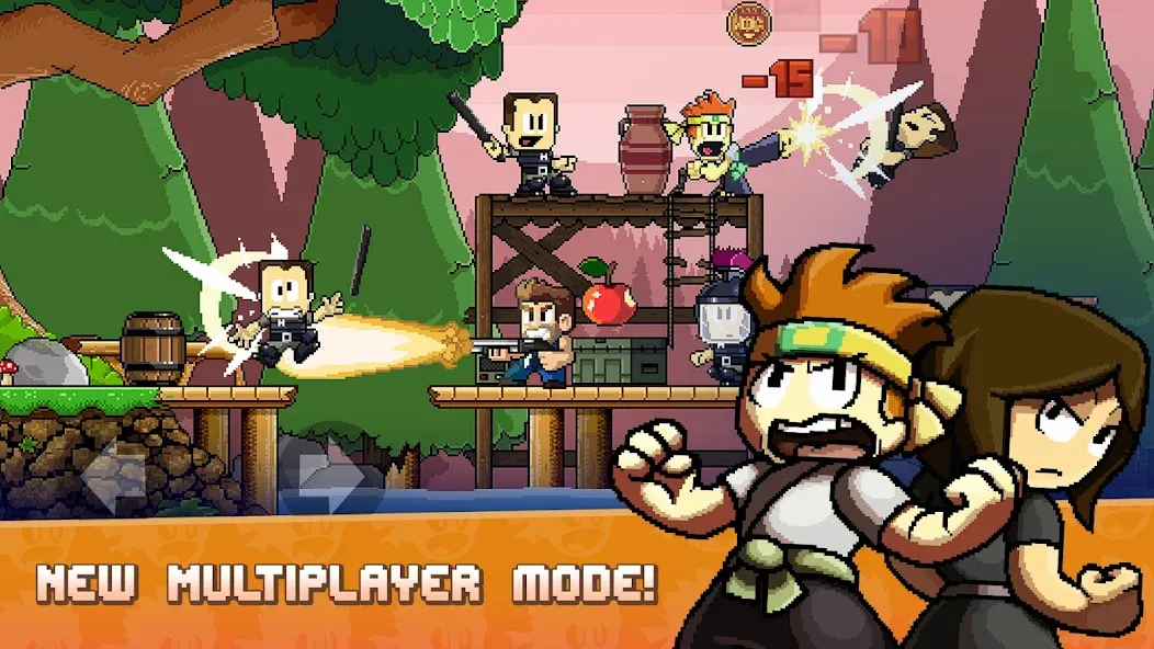 Dan the Man: Action Platformer (Дэн зе Мэн)  [МОД Бесконечные монеты] Screenshot 4