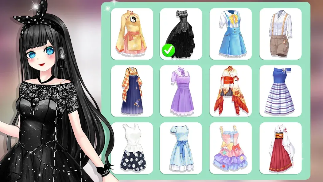 Anime Dress Up and Makeup Game  [МОД Unlimited Money] Screenshot 5