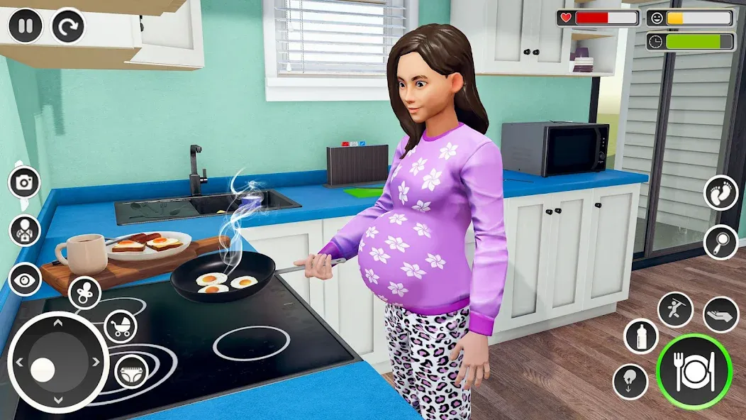 Pregnant Mom Simulator Games  [МОД Menu] Screenshot 1