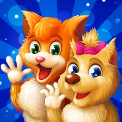 Скачать взлом Cat & Dog Story Adventure Game [МОД Меню] на Андроид