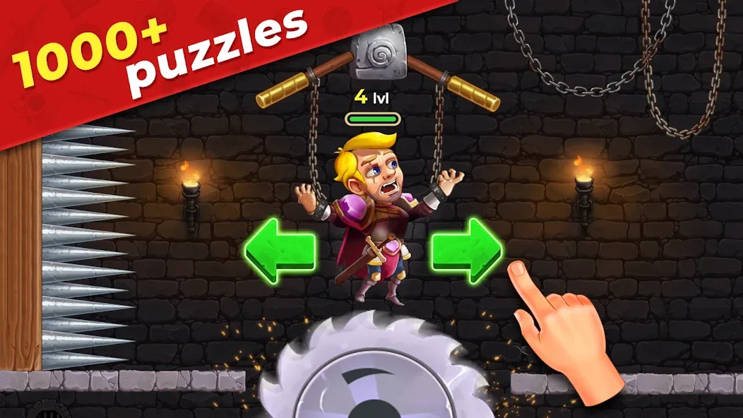 Mr. Knight: Pin Puzzles  [МОД Много монет] Screenshot 1