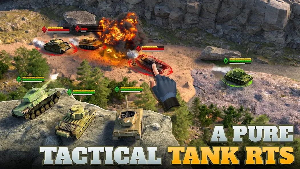 Tanks Charge: Online PvP Arena (Танковая атака)  [МОД Mega Pack] Screenshot 1