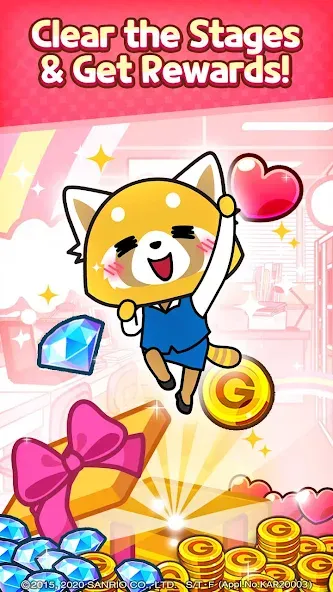 Aggretsuko : Match 3 Puzzle (Аггретсуко)  [МОД Меню] Screenshot 5