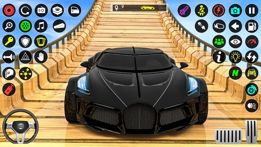 GT Car Stunt Race: Mega Ramps (Джи Ти Кар Стант Рейс)  [МОД Unlocked] Screenshot 3