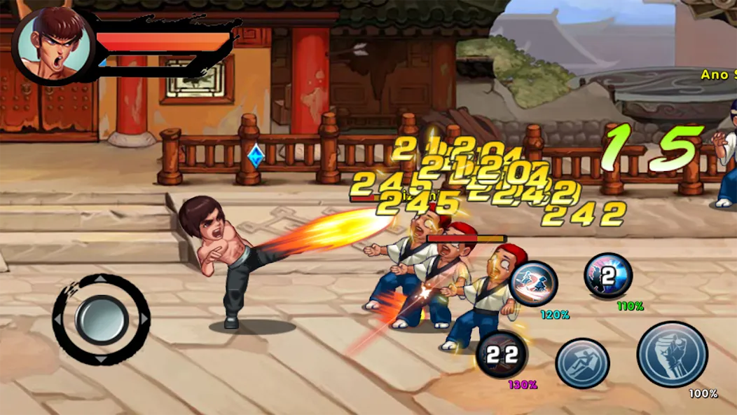 Kung Fu Attack: Final Fight (Кунгфу Атака)  [МОД Все открыто] Screenshot 1