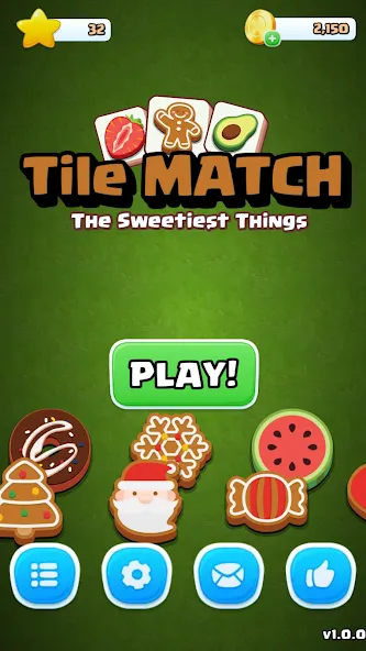 Tile Match Sweet -Triple Match  [МОД Бесконечные монеты] Screenshot 4