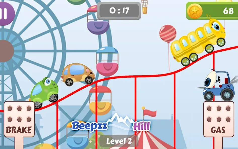 Car Racing game for toddlers  [МОД Menu] Screenshot 1