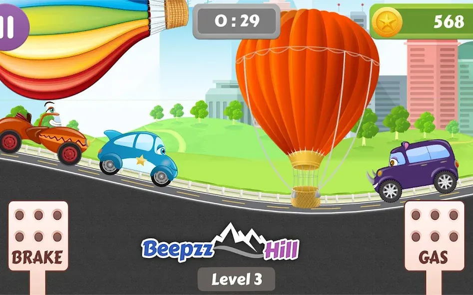 Car Racing game for toddlers  [МОД Menu] Screenshot 2