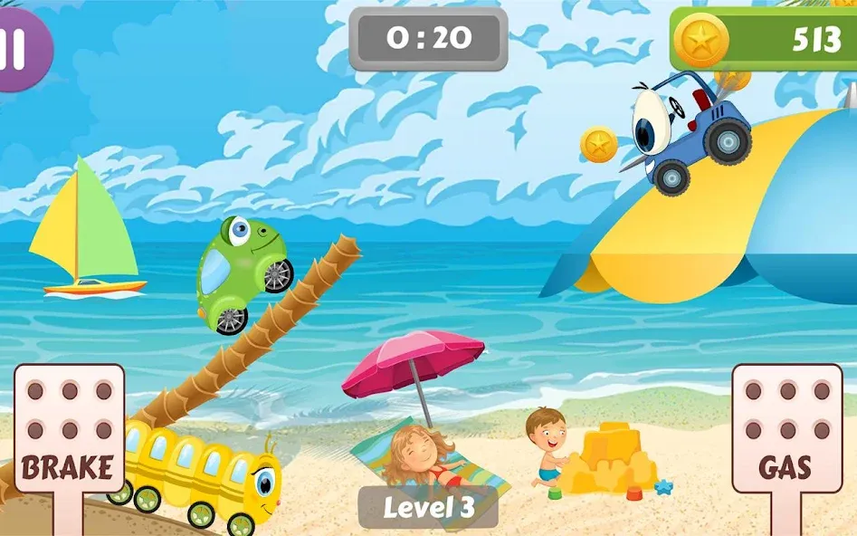 Car Racing game for toddlers  [МОД Menu] Screenshot 4