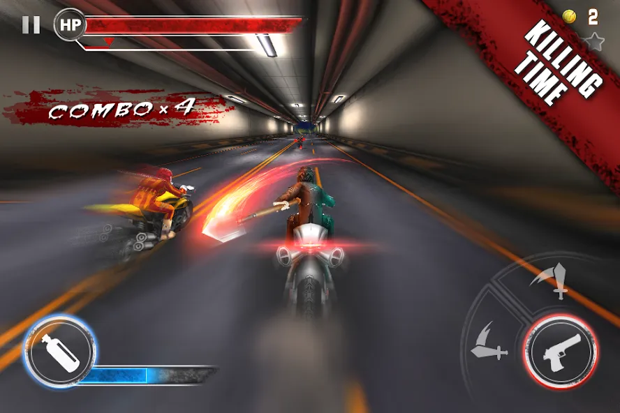 Death Moto 3 : Fighting  Rider (дет мото 3)  [МОД Много монет] Screenshot 2