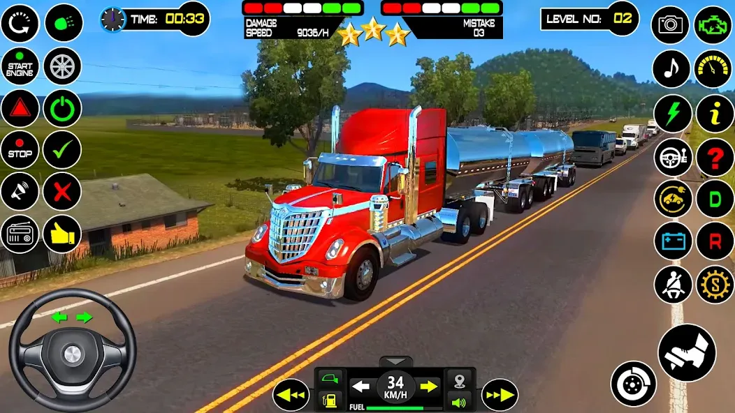 US Truck Driving Cargo Game 3D (Американский грузовик водителя)  [МОД Unlocked] Screenshot 5