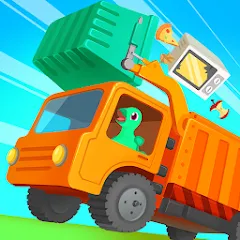 Скачать взлом Dinosaur GarbageTruck: for kids [МОД Меню] на Андроид