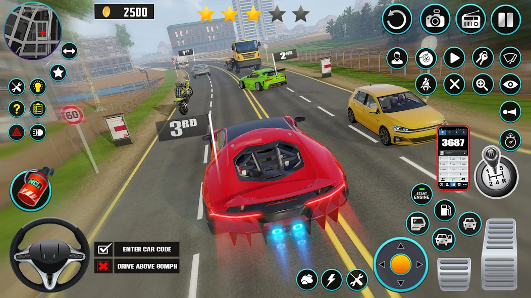 Open World Car Driving Games (Открытые мировые игры по вождению автомобиля)  [МОД Много монет] Screenshot 4