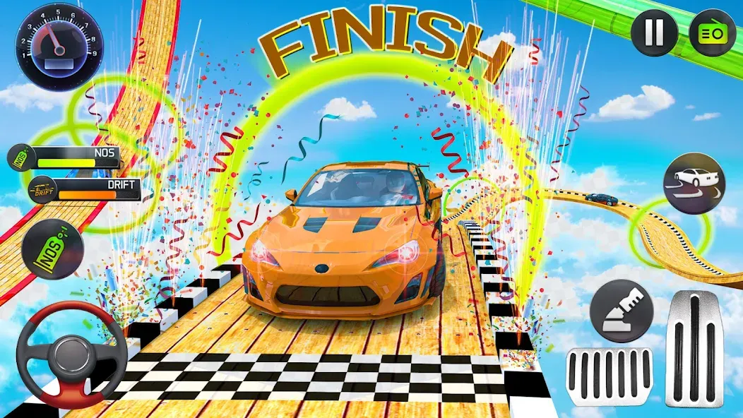 Mega Ramp Car Stunts Race Game  [МОД Unlimited Money] Screenshot 4