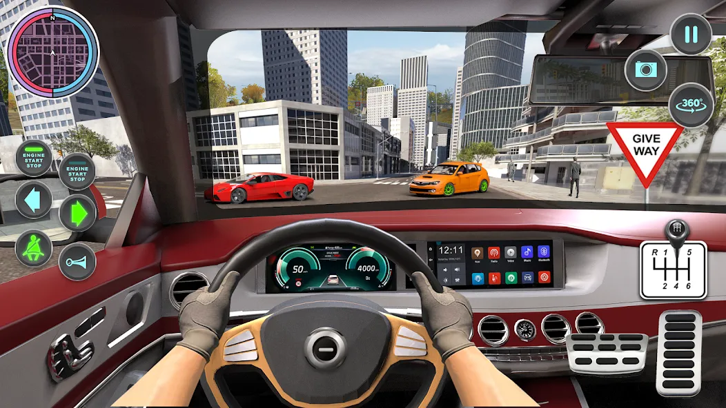 Modern Car Driving School Game  [МОД Бесконечные деньги] Screenshot 2