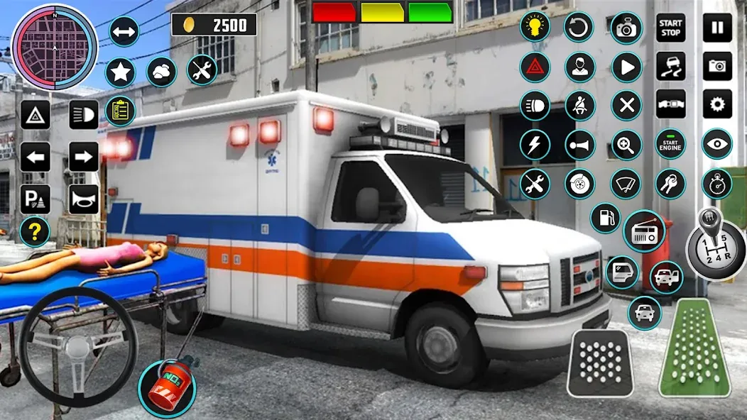 Heli Ambulance Simulator Game  [МОД Бесконечные монеты] Screenshot 3