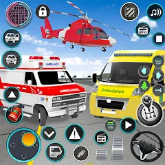 Скачать взлом Heli Ambulance Simulator Game [МОД Бесконечные монеты] на Андроид