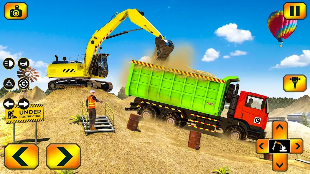 Sand Excavator Simulator Games  [МОД Бесконечные деньги] Screenshot 5