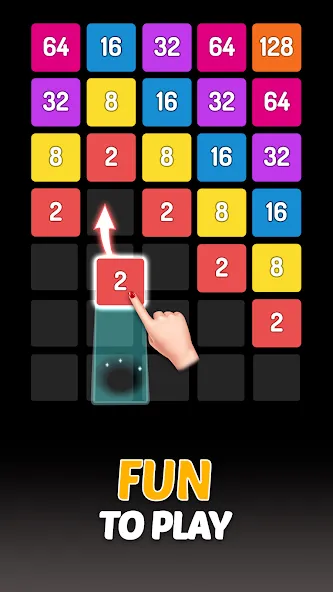 X2 Blocks - 2048 Number Game (Блоки)  [МОД Много монет] Screenshot 1