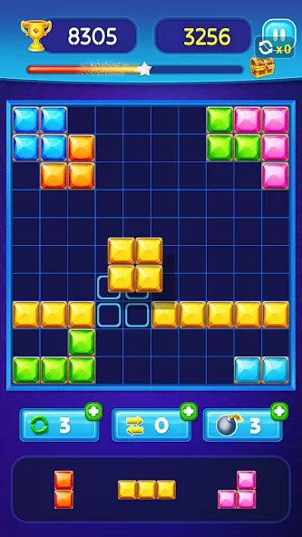 Block Puzzle - Gem Block (Блокпазл блокголоволомка)  [МОД Меню] Screenshot 4