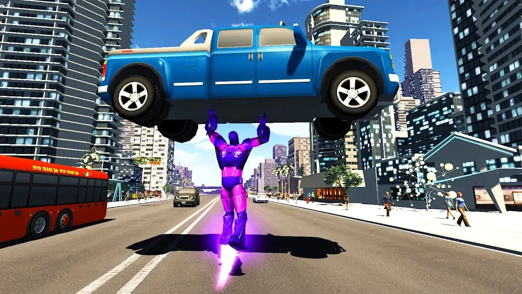 Super city hero:Iron Hero War (Супер сити герой)  [МОД Много монет] Screenshot 3