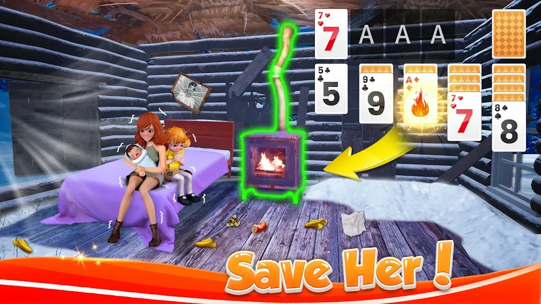 Solitaire Home Design (Солитер Хоум Дизайн)  [МОД Menu] Screenshot 1