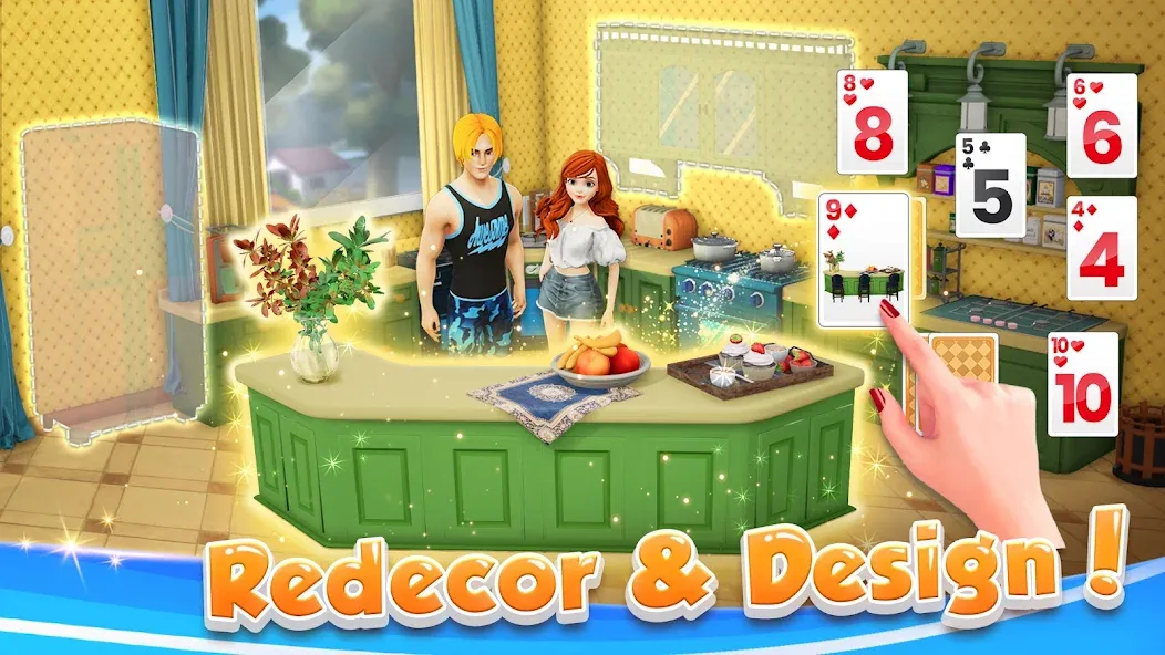 Solitaire Home Design (Солитер Хоум Дизайн)  [МОД Menu] Screenshot 3