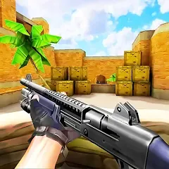 Скачать взлом Gun Strike: FPS Shooter Game (Каунтер Атак) [МОД Unlimited Money] на Андроид