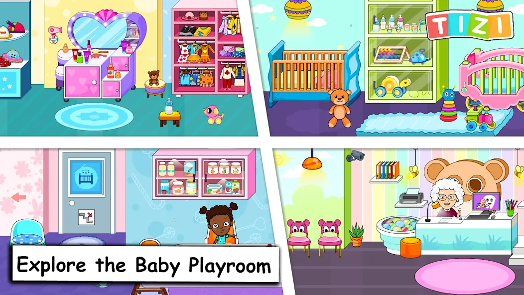 My Tizi Town Daycare Baby Game  [МОД Бесконечные деньги] Screenshot 1