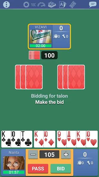 Thousand 1000 Online card game  [МОД Mega Pack] Screenshot 3