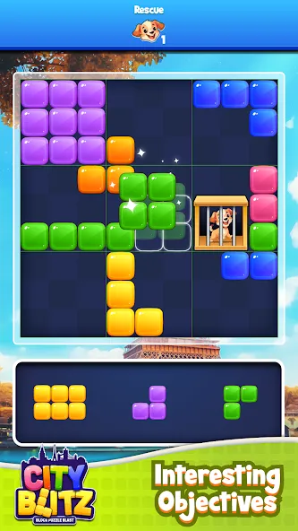 City Blitz-Block Puzzle Blast (Блок Головоломка Кинг)  [МОД Unlocked] Screenshot 3