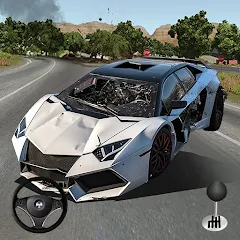 Скачать взлом Mega Car Crash Simulator (Мега Кар Краш Симулятор)  [МОД Все открыто] на Андроид