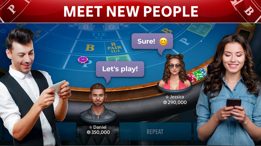 Baccarat Online: Baccarist  [МОД Бесконечные монеты] Screenshot 1