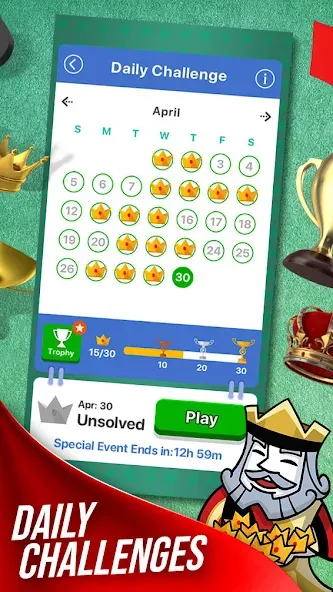 Solitaire + Card Game by Zynga  [МОД Много монет] Screenshot 2