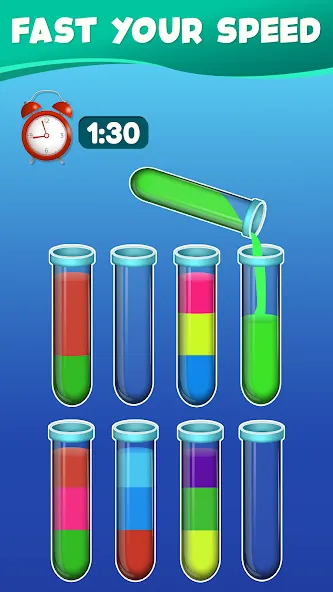 Water Sort Color Sorting games (Вотер Сорт Колор Сортинг гейм)  [МОД Menu] Screenshot 4