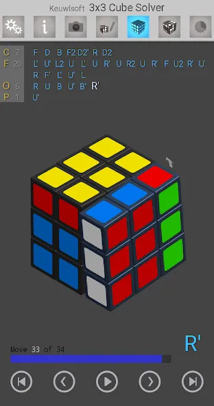 3x3 Cube Solver (х3 кубик решатель)  [МОД Все открыто] Screenshot 1