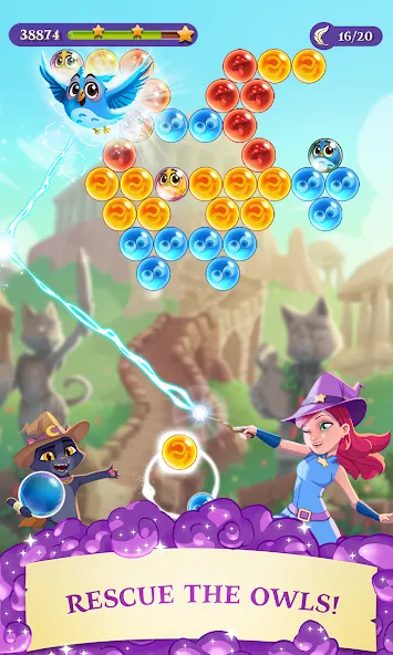 Bubble Witch 3 Saga (Бабл Витч 3 Сага)  [МОД Unlocked] Screenshot 1