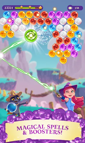 Bubble Witch 3 Saga (Бабл Витч 3 Сага)  [МОД Unlocked] Screenshot 2