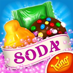 Скачать взлом Candy Crush Soda Saga (Кенди Краш Сода Сага)  [МОД Unlocked] на Андроид