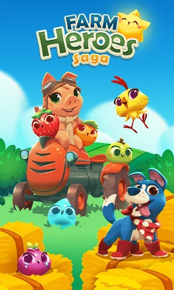 Farm Heroes Saga (Фарм Хероус Сага)  [МОД Mega Pack] Screenshot 1