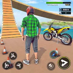 Скачать взлом Bike Stunt : Motorcycle Game  [МОД Много монет] на Андроид