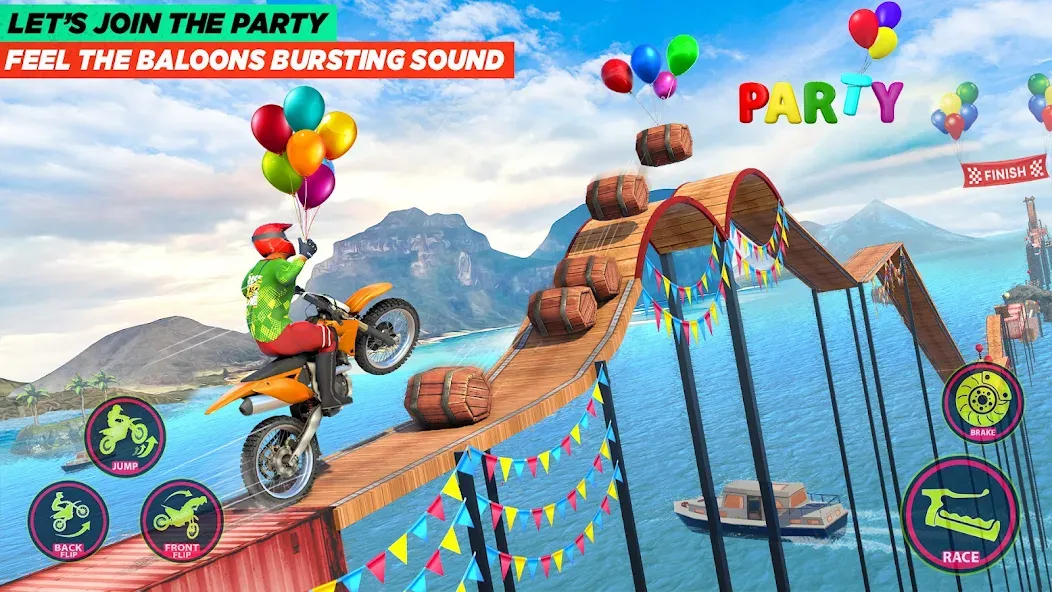 Bike Stunt Game: Tricks Master  [МОД Mega Pack] Screenshot 3