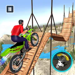 Скачать взлом Bike Stunt Game: Tricks Master [МОД Mega Pack] на Андроид