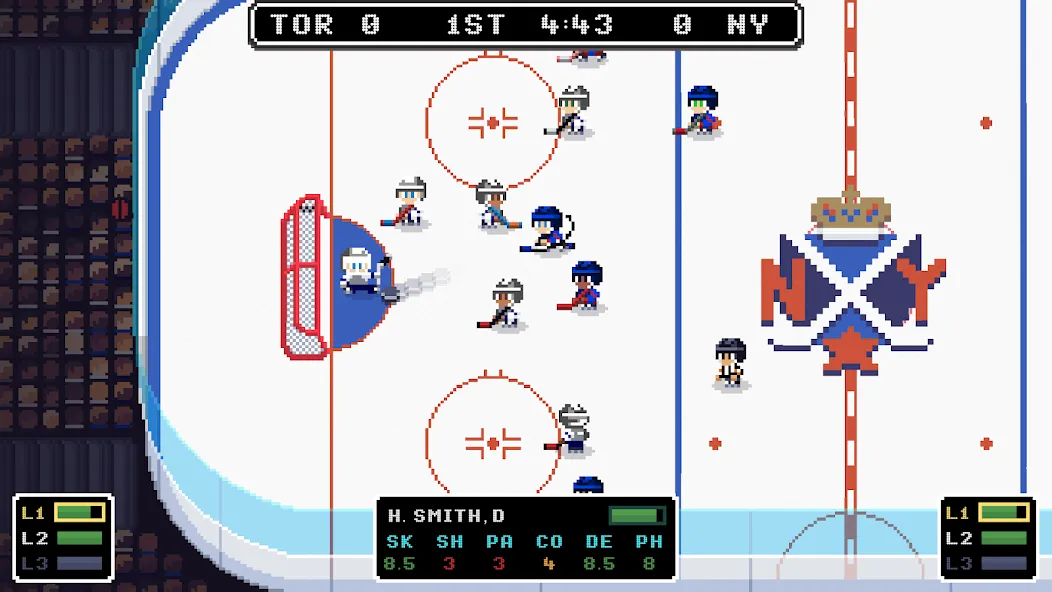 Ice League Hockey (Айс Лиг Хоккей)  [МОД Unlocked] Screenshot 1