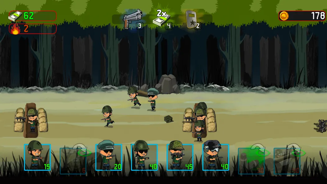 Army War: Military Troop Games  [МОД Много денег] Screenshot 3