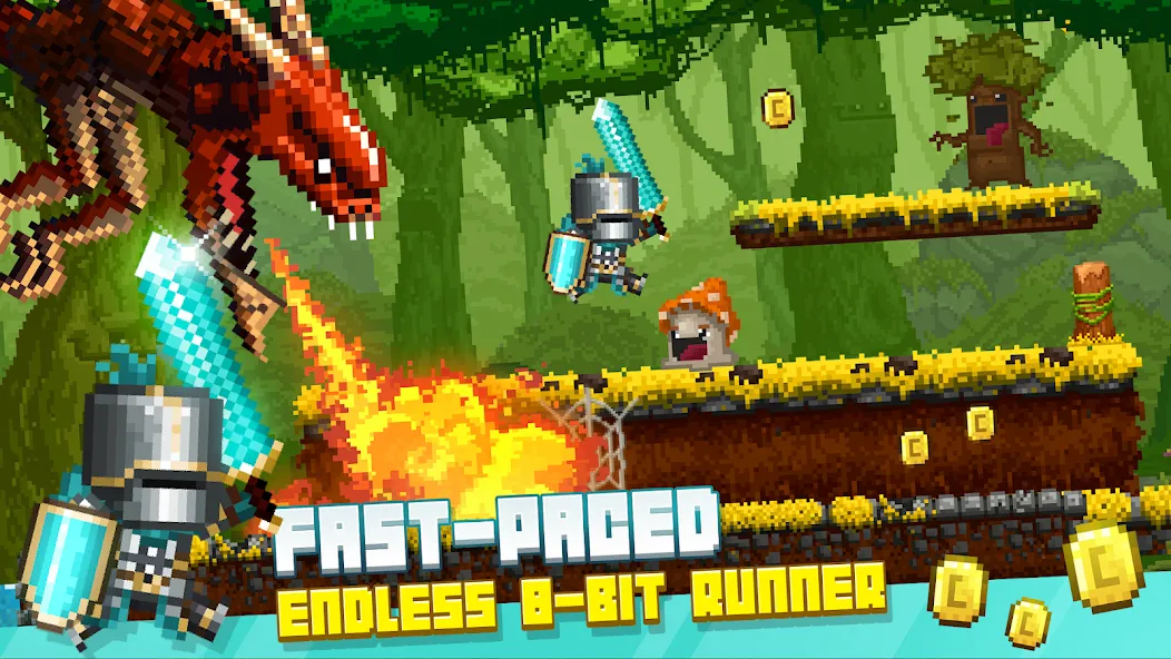 Bit Heroes Runner: Pixel Blitz (Бит Хероес Раннер)  [МОД Меню] Screenshot 1