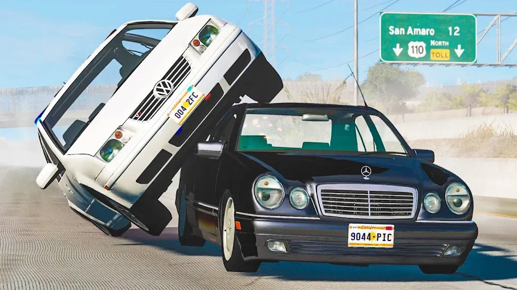 Realistic Car Crash Simulator (Реалистичный симулятор автокатастроф)  [МОД Много монет] Screenshot 2